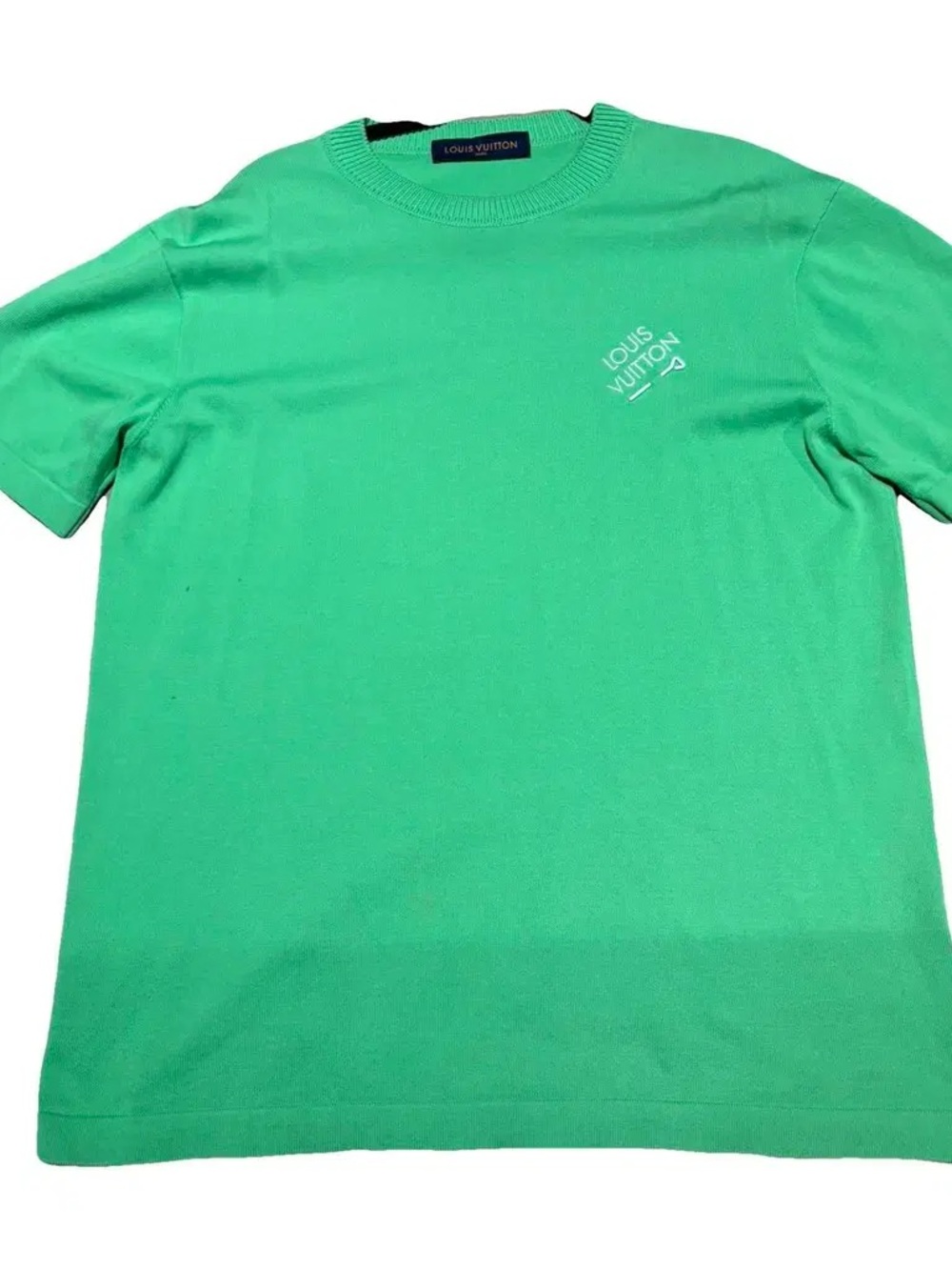 Louis Vuitton Bright Green Short Sleeve Crewneck Tee Xl
